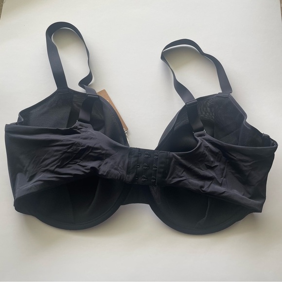 Skims Weightless Demi Bra Women’s Size 44H Black Onyx Underwire Mesh Sheer - Picture 6 of 11